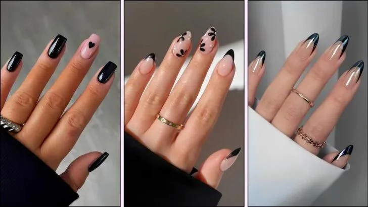 Black French Manicure for Every Season