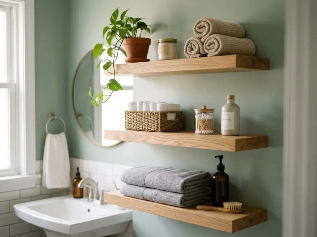Wooden Floating Shelves