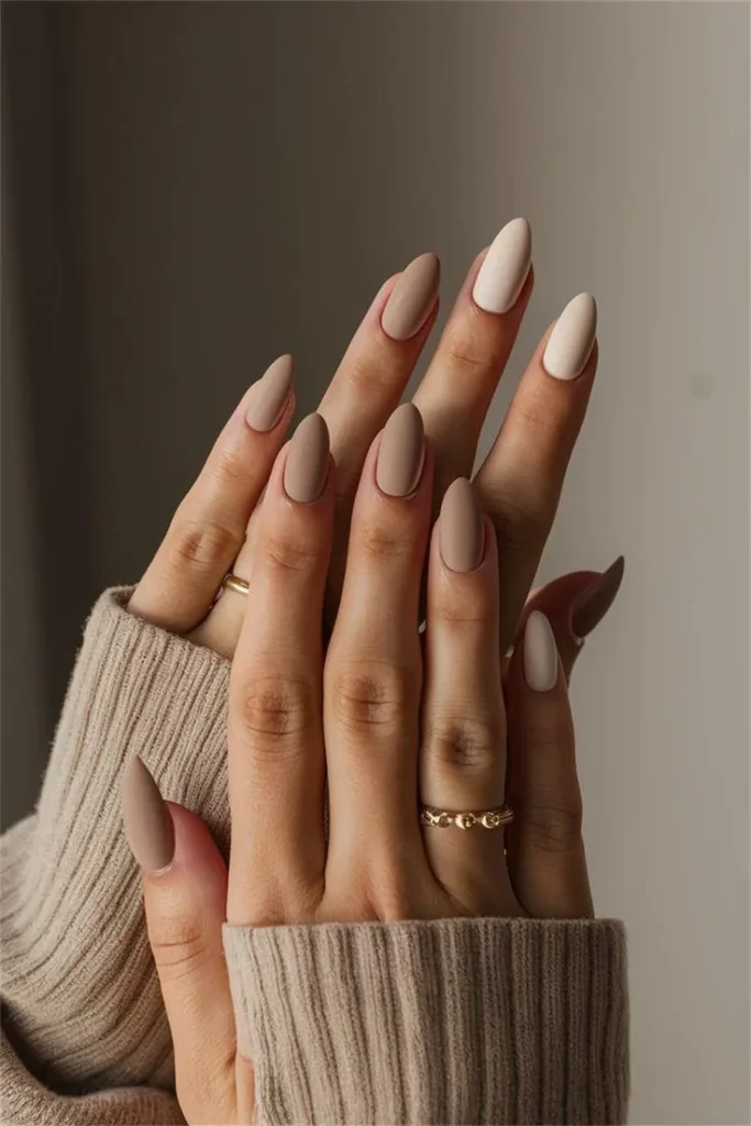 Nude Matte Acrylic Nails