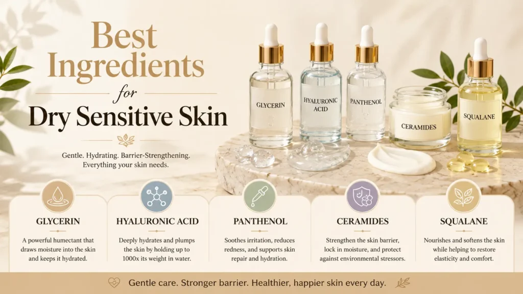 Best Ingredients for Dry Sensitive Skin