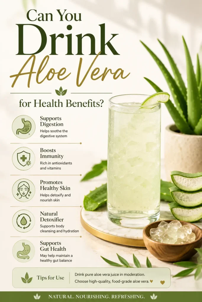 can you drink Aloe Vera for skin and health benefits?
