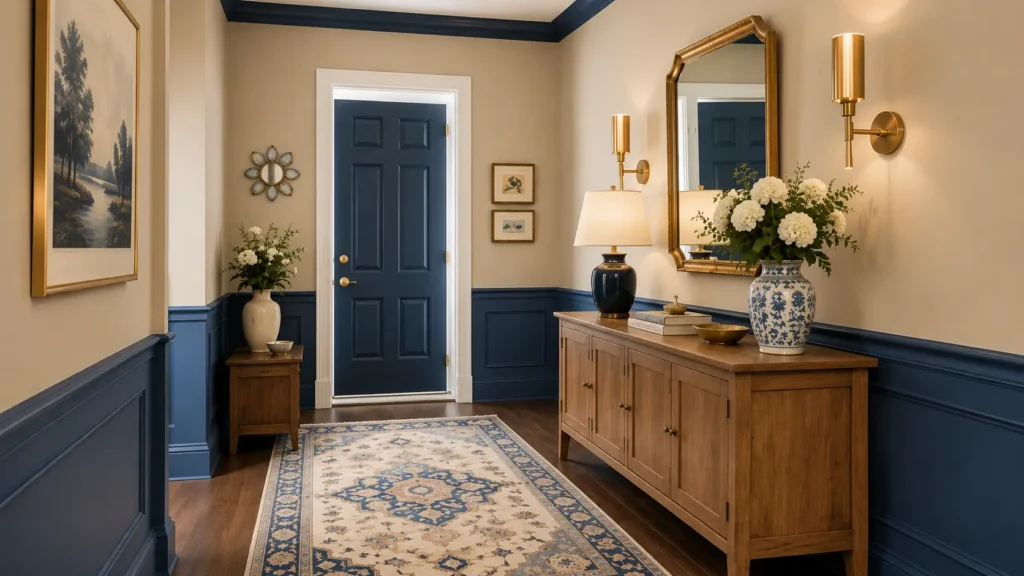blue and beige home decor ideas