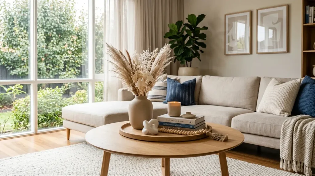 blue and beige home decor ideas