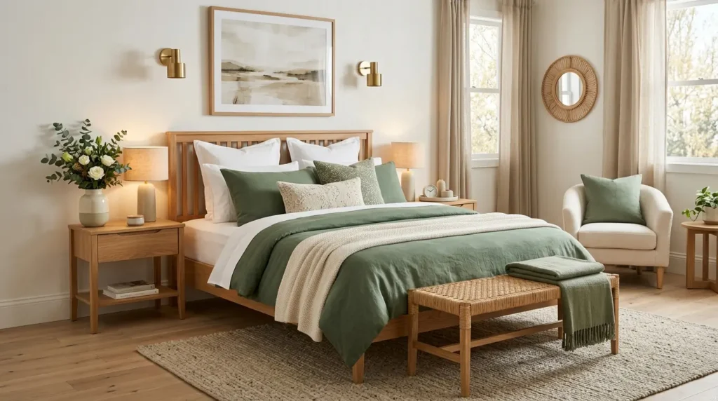 Sage Green Guest Bedroom