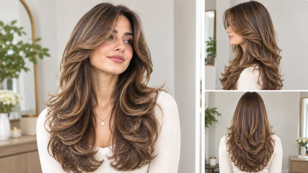 Butterfly Haircut With Highlights