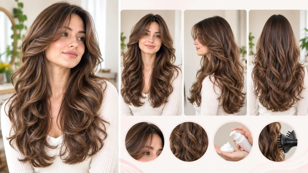 Butterfly Haircut for Wavy Hair