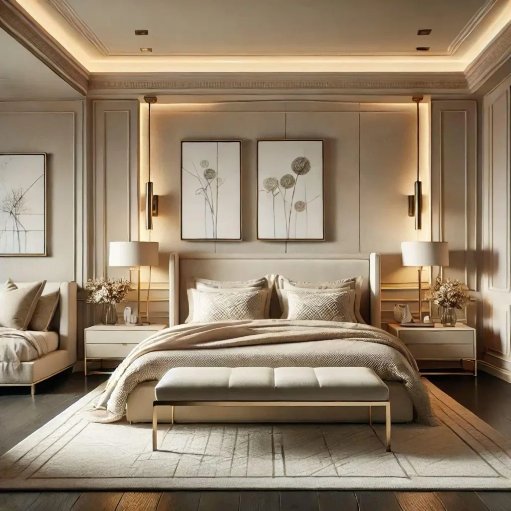 Cozy Neutral Bedroom ideas With Soft Lighting