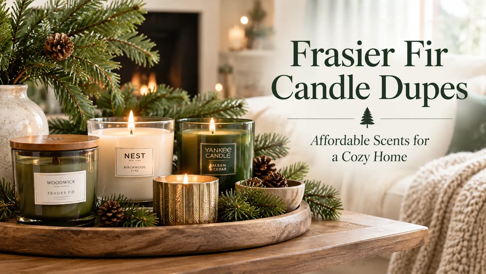 Frasier Fir Candle Dupes for a Cozy Home
