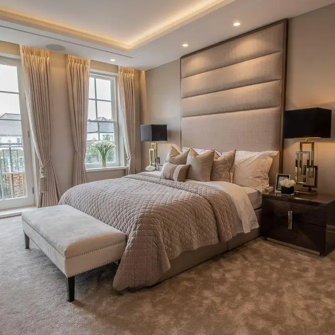 Modern Greige Bedroom Neutral bedroom ideas