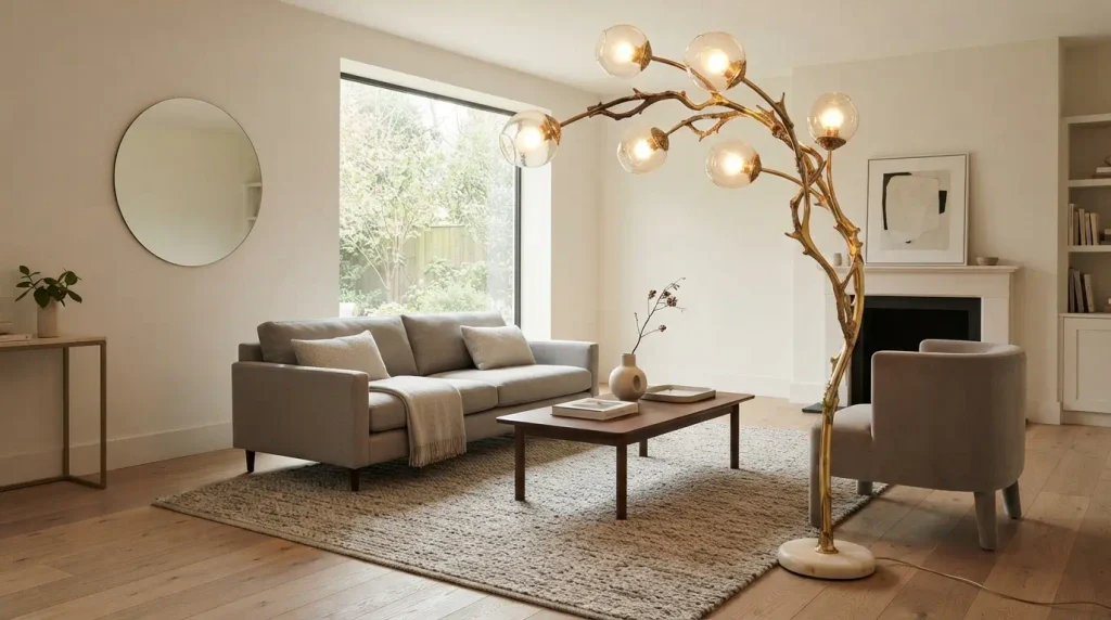 Spend more on statement piece Small apartment luxury budget ideas