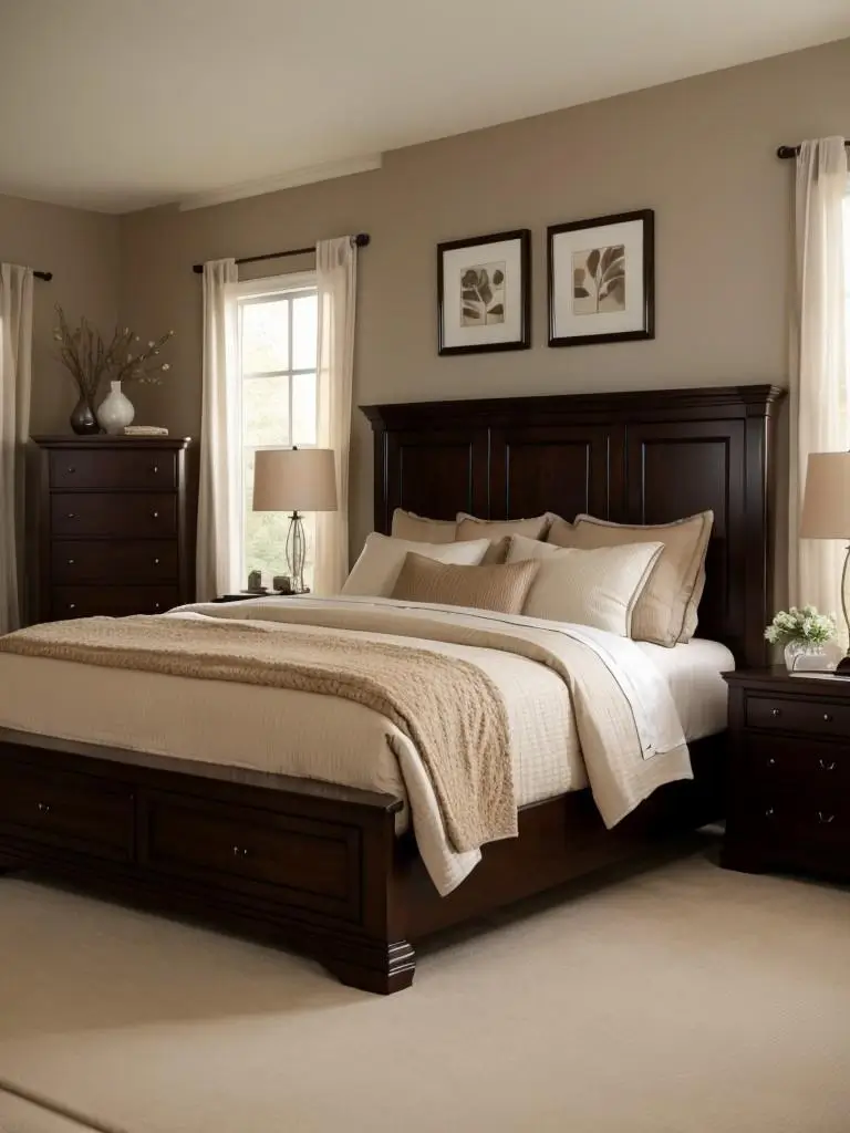 cozy brown bedroom Neutral bedroom ideas