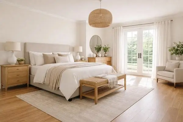 soft and white Bedroom Neutral bedroom ideas
