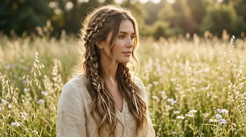 Boho Braids With Hair Accessories