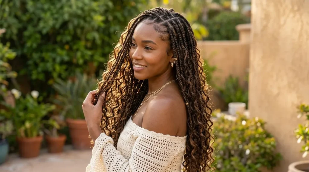Boho Knotless Braids